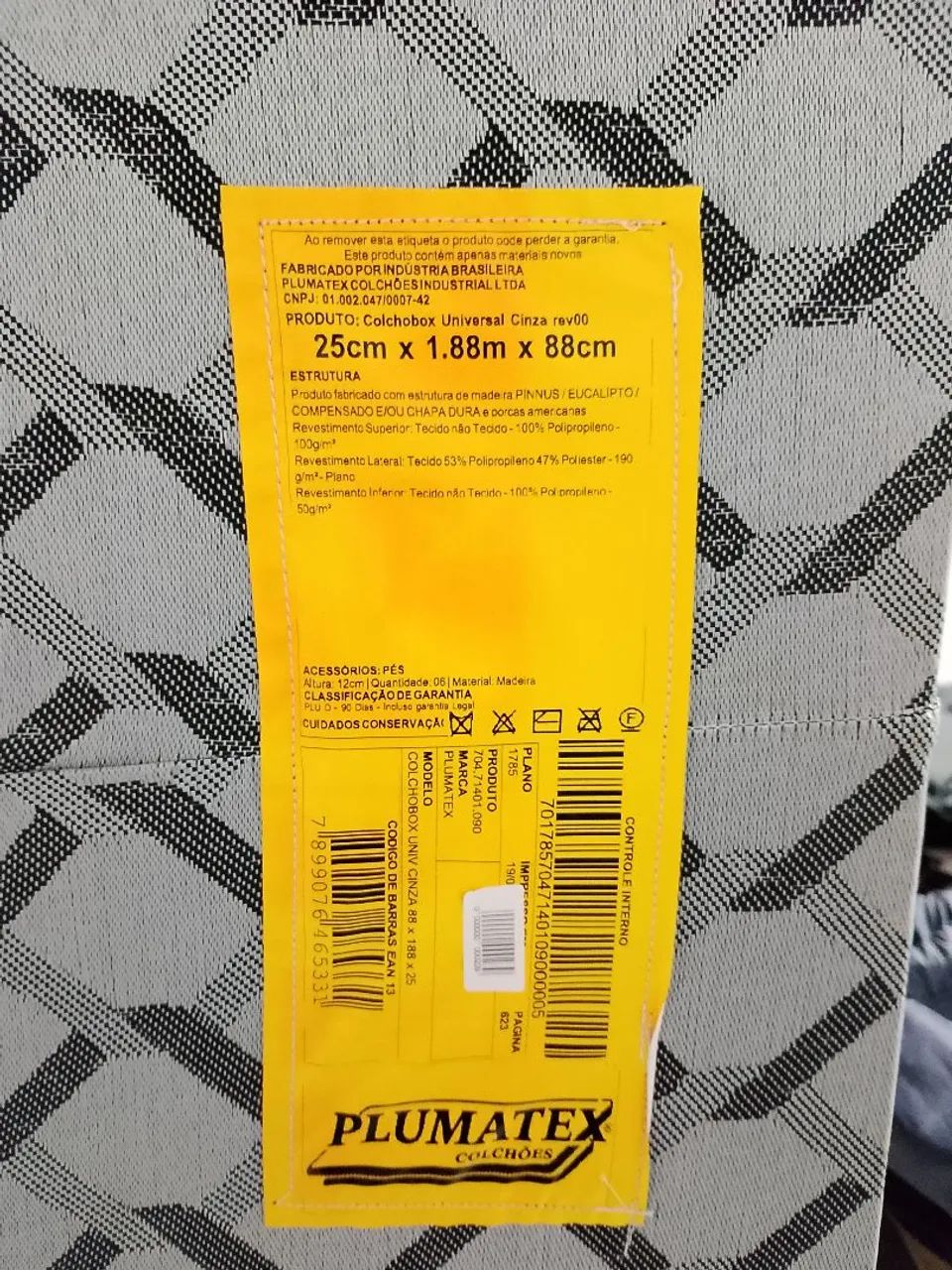 Cama box de solteiro marca:PLUMATEX - Foto 6