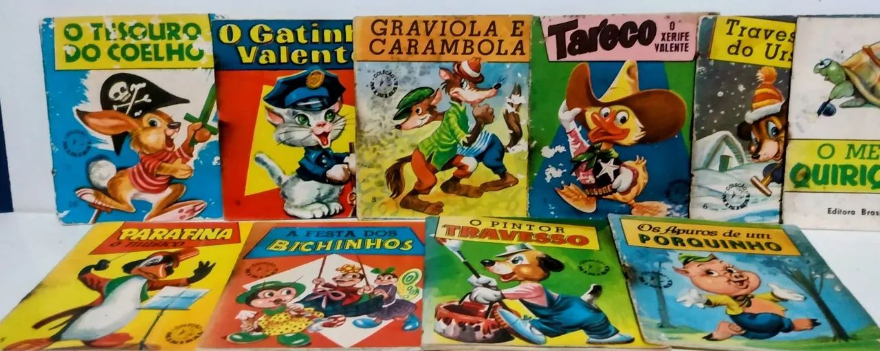 Livros Infantis - Coleção Mini Bal Editora Brasil América Antigo Vol 1 ao 10 de 1966