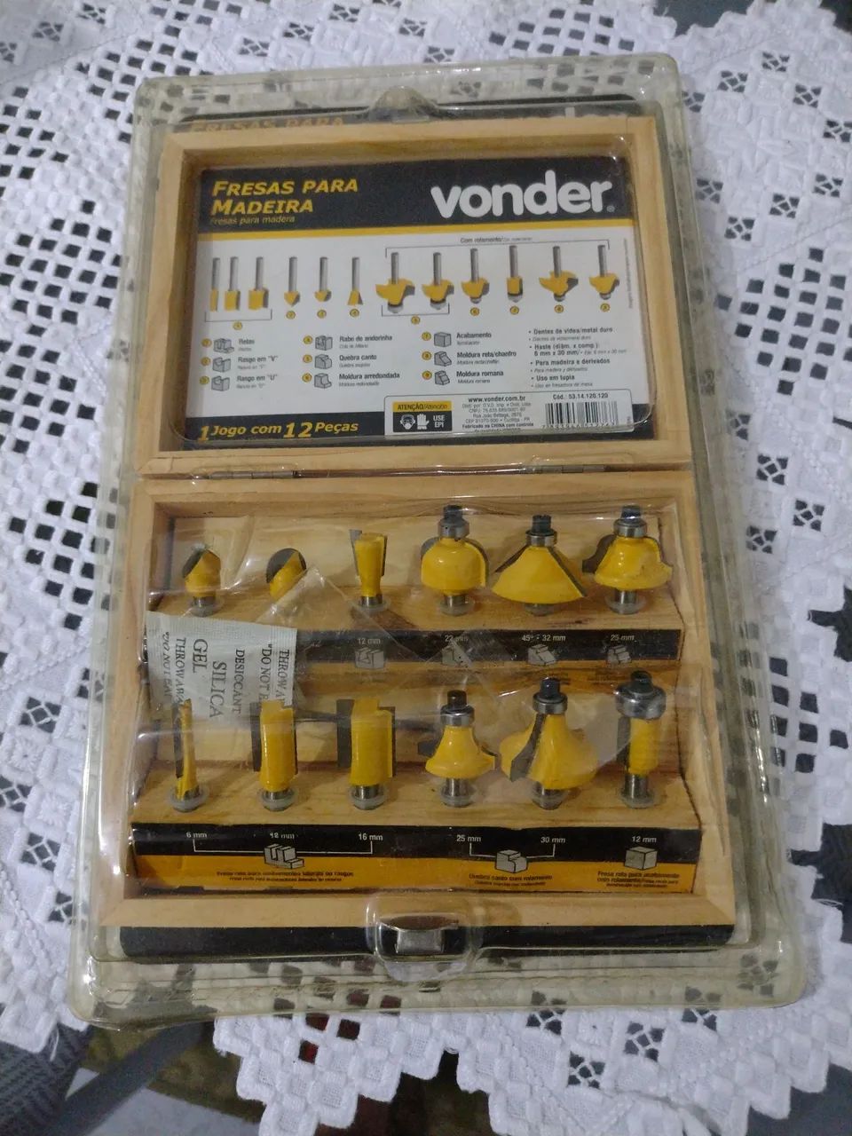 Jogo de Fresas para Madeira Vonder 12 Peças