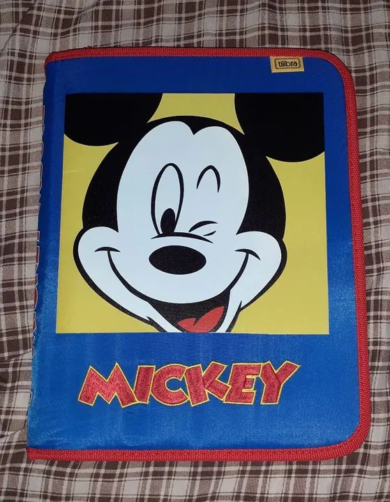 KIT Pasta Escolar Mickey + 3 Agendas 2001, 2002 e 2010