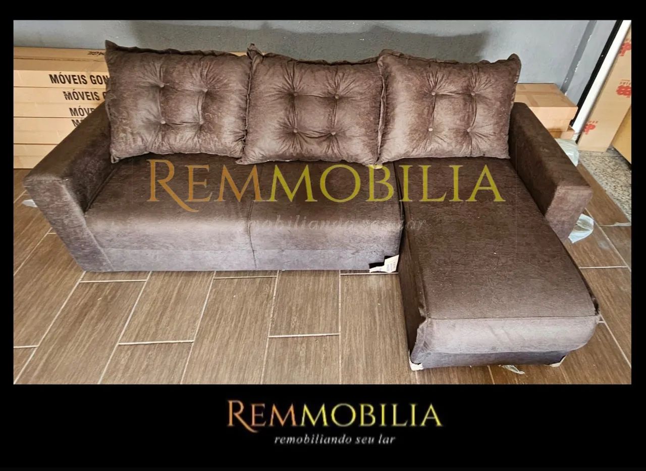 Sofá  chase FIXO - Novo! - Foto 4