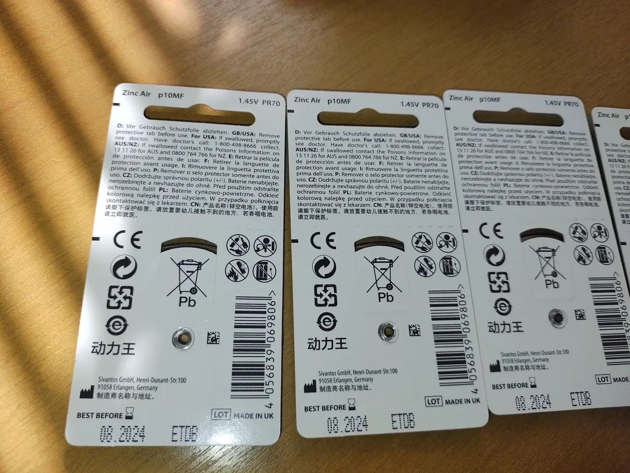 Pilhas para Aparelho Auditivo Extra Power 10, tenho 4u, novas. Envio qq local. E outros. - Foto 6