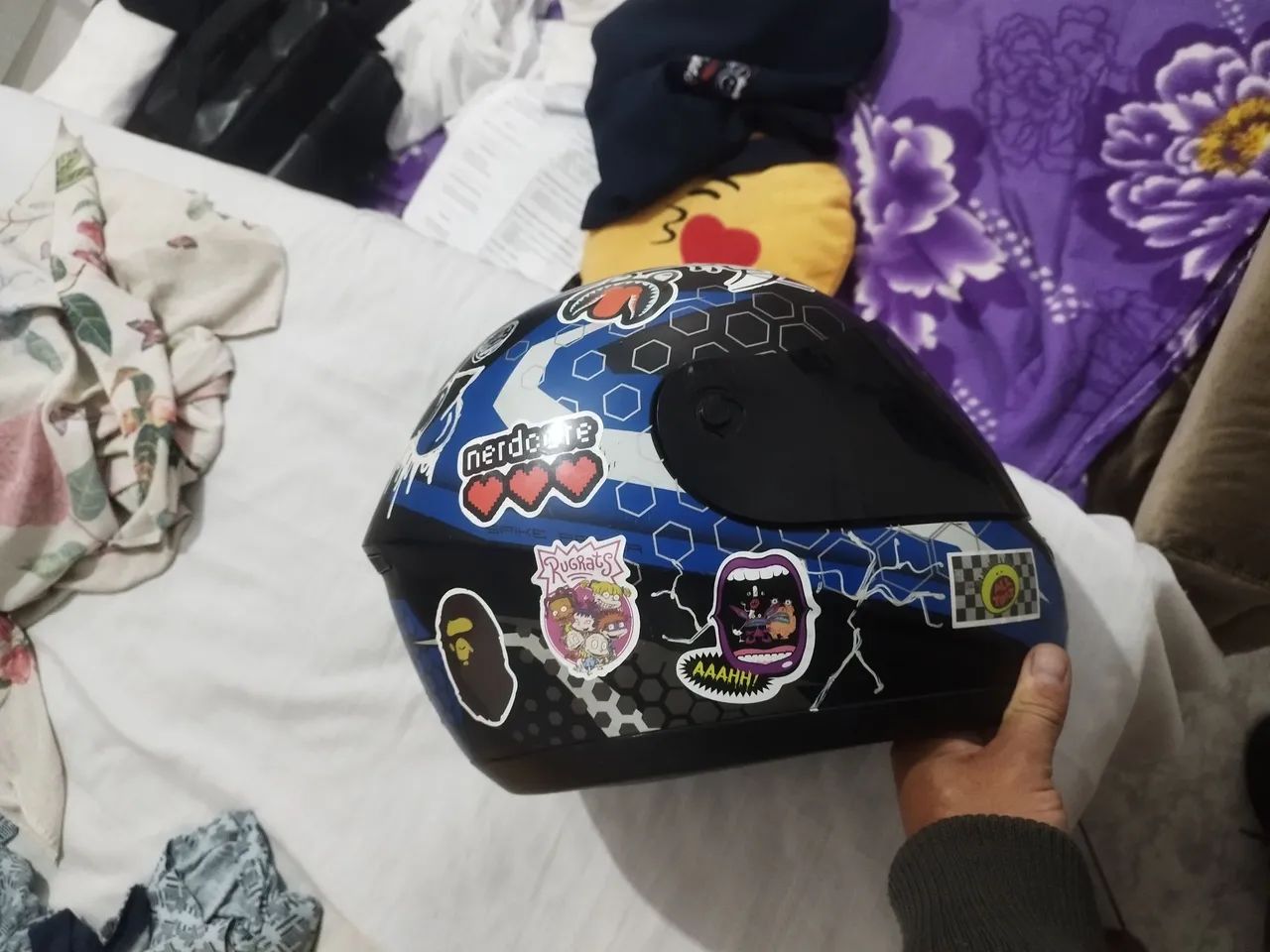 Capacete de Moto personalizado tamanho 60 - Foto 2