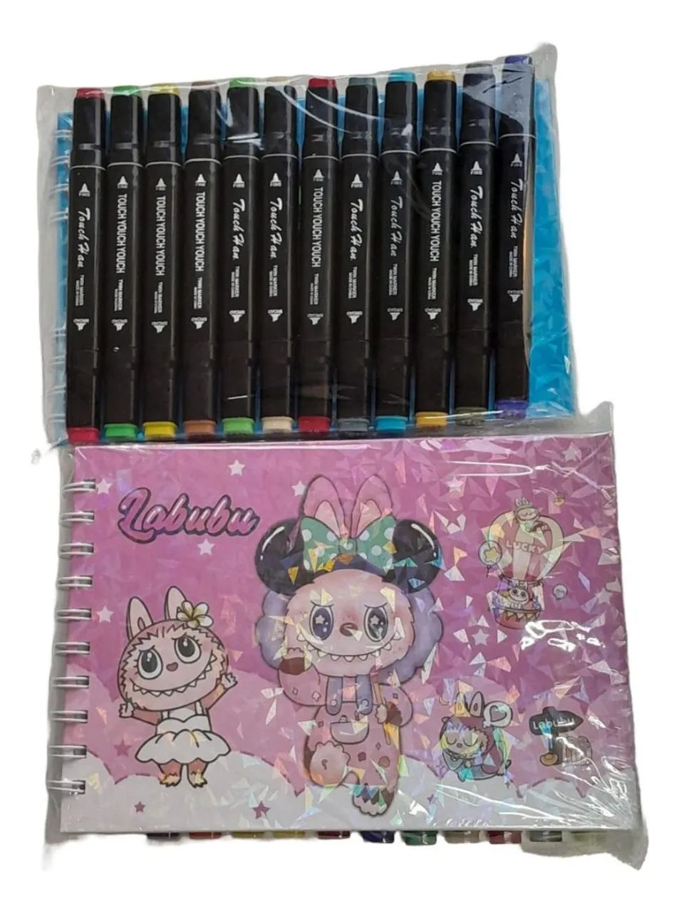 Kit Presente Livro de Colorir + 12 Canetas Cores Ponta Dupla - Foto 3