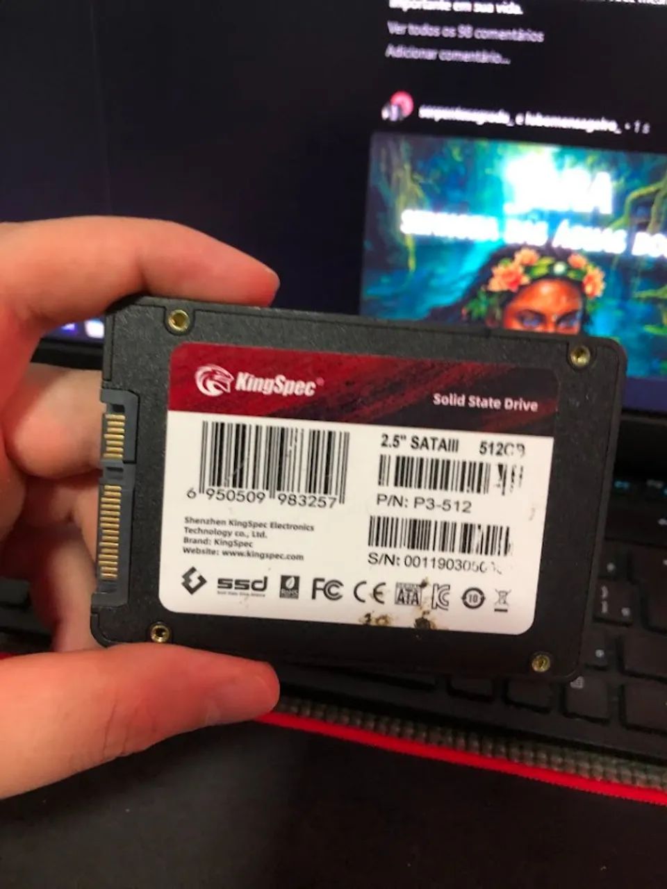 SSD Kingspec 512GB P3