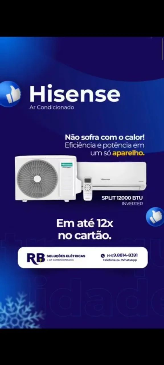 Instalação venda e manutenção de ar condicionado 