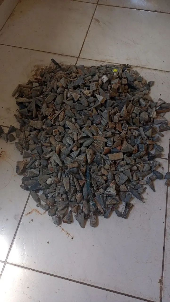 Chumbadas diversas para pesca esportiva