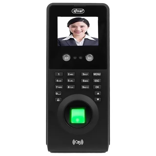  Ponto Digital e Controle de Acesso com Leitura Facial Biométrica Knup KP-RE1034 - WZetta