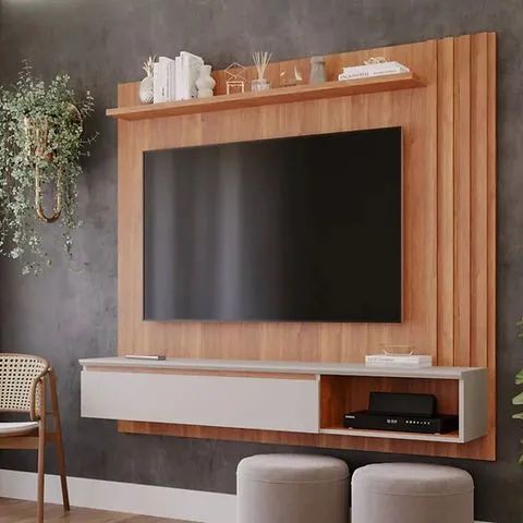 Painel Panama Plus 100% MDF, Espaço para Tv ate 60" - Permobili
