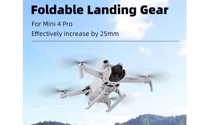 Dji Trem de pouso para dji mini 4 pro drone pés expandidos altura aumentada pro COD-CP875  - Foto 2