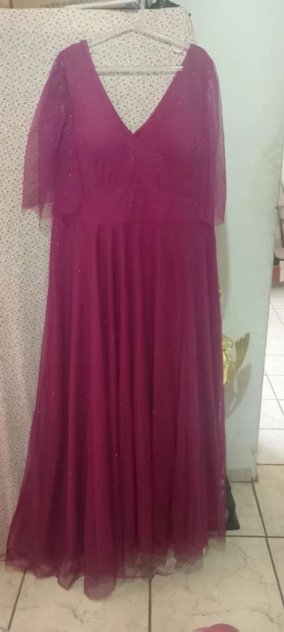 Vestido Longo Rosa de Festa - Foto 2