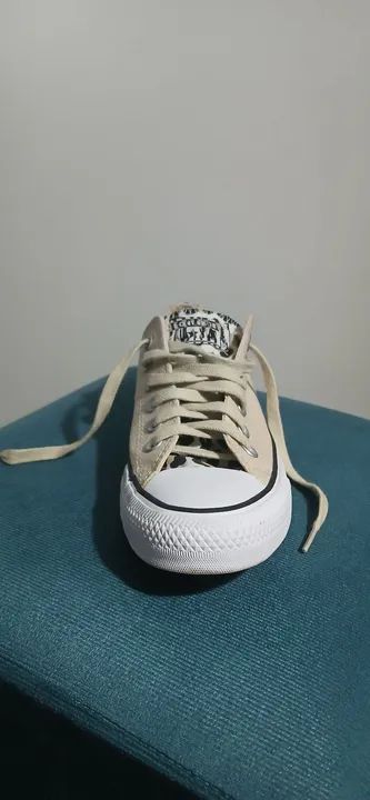 Tênis Converse All Star Bege - Foto 5