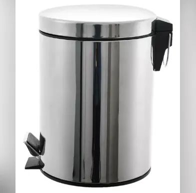 Lixeira Inox 12 Litros Com Pedal E Cesto Removível - Foto 3