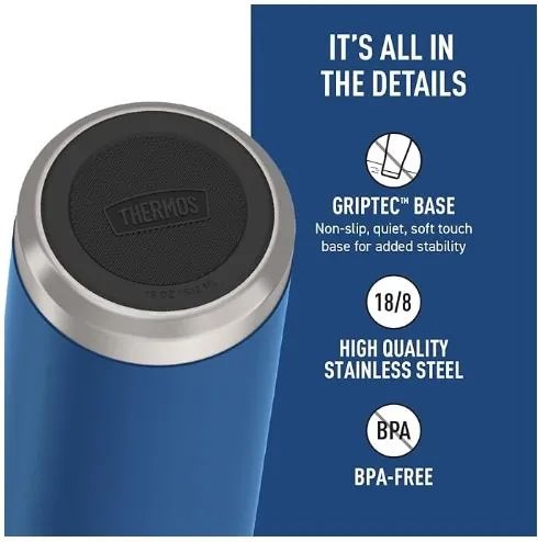 Garrafa Térmica Icon Series Azul Marinho 532ml - Thermos - Foto 2