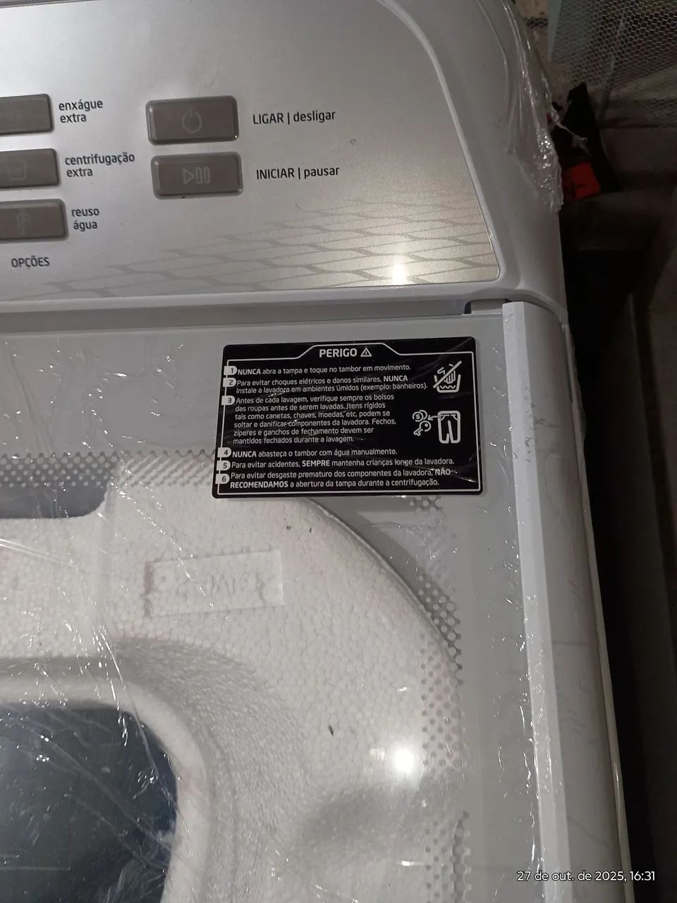 Máquina lavar Midea 13 kilos automático 12 programa zero sem uso torro  - Foto 4