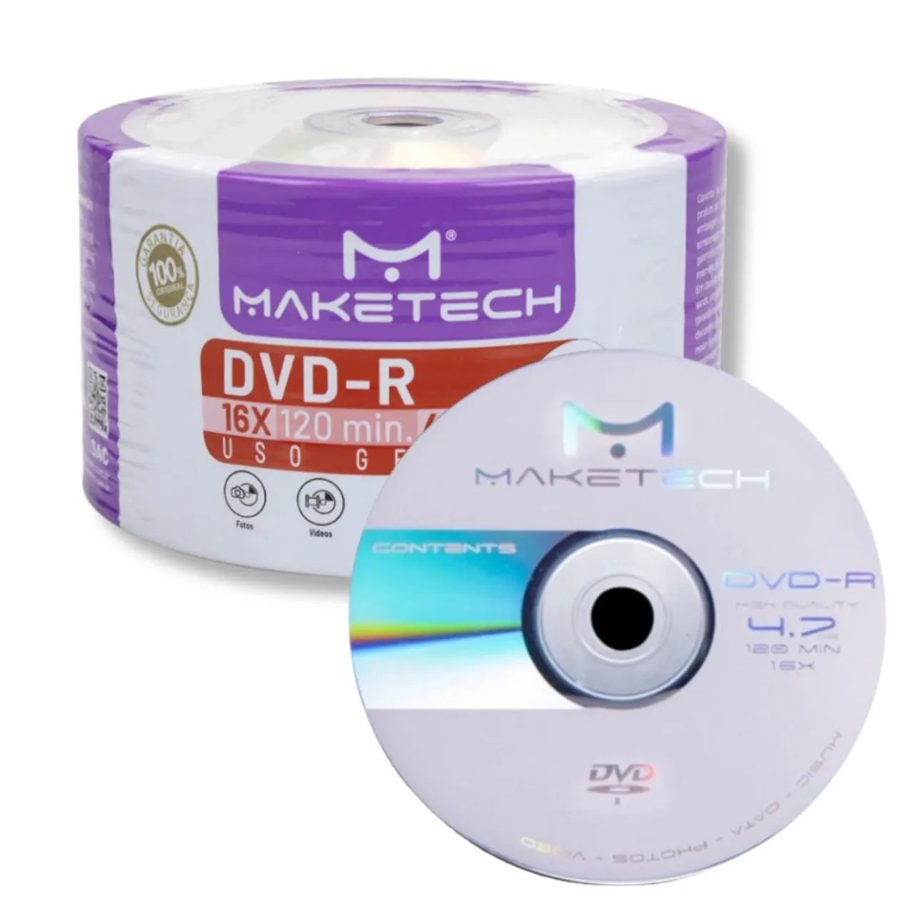 DVD-R Maketech 4.7GB 16x - Foto 2