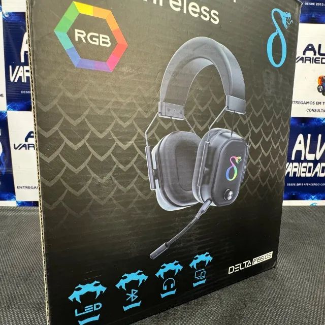 HEADSET GAMER RGB WIRELESS - DELTA FB505 - Foto 2