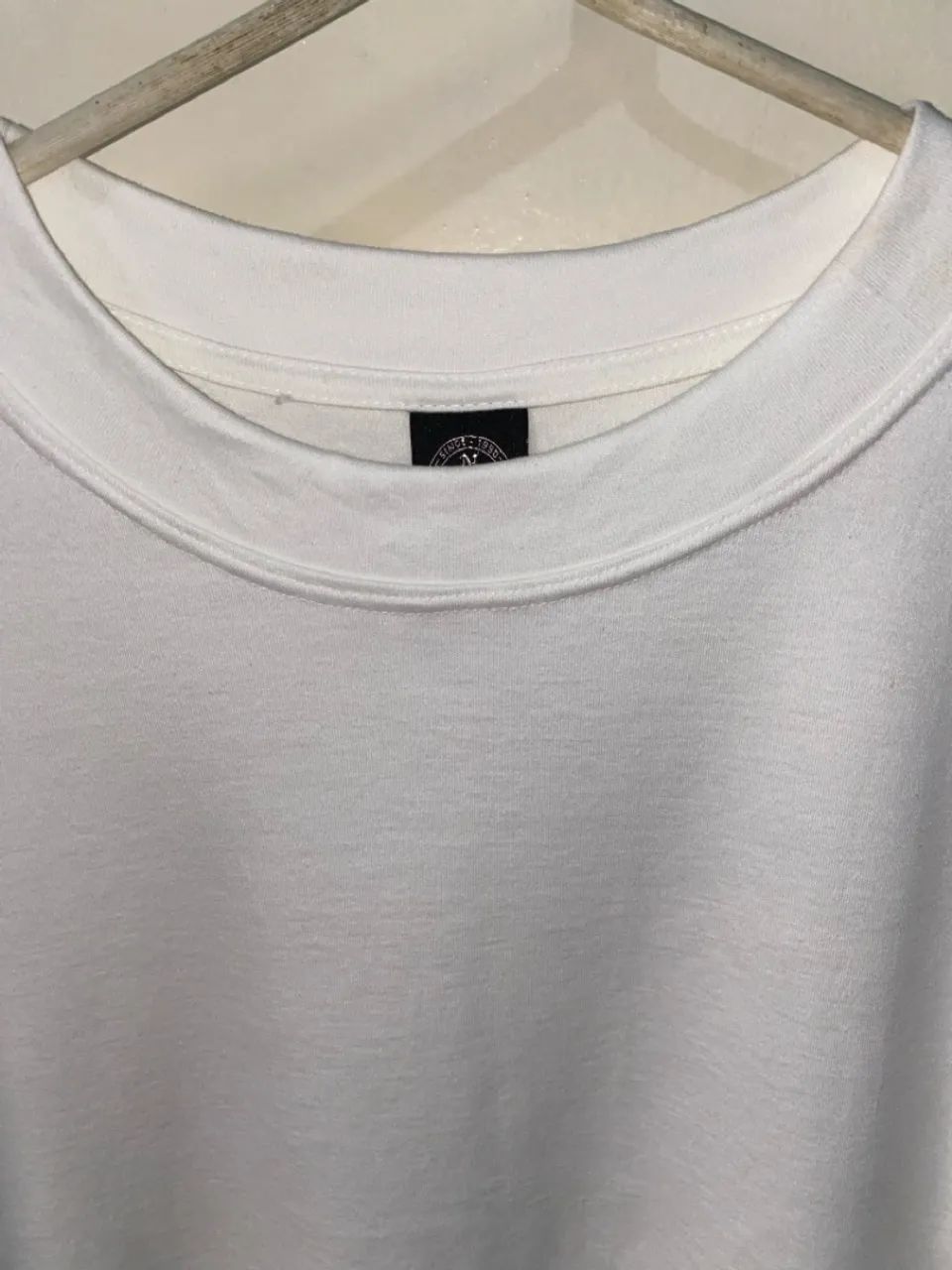 Camiseta Oversized Branca Gelo tam .g - Foto 2