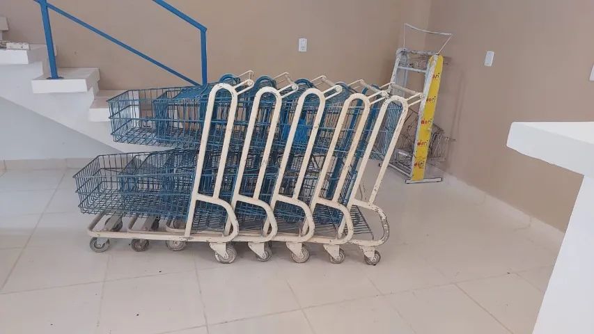 Bandeja gondola marca polar e carrinho supermercado mercadinho - Foto 5
