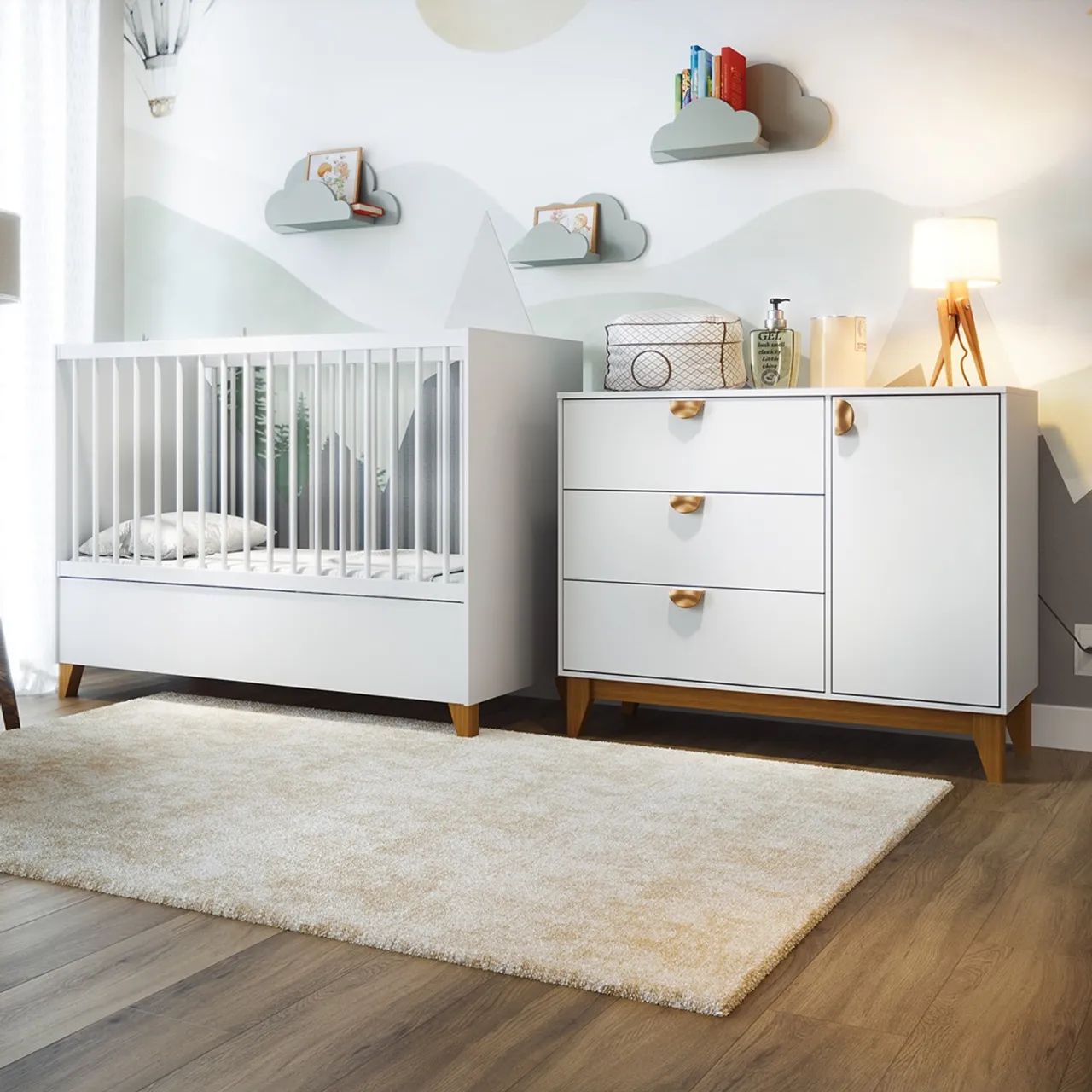 Quarto de Bebê Moderno e Confortável OPORTUNIDADE tt86