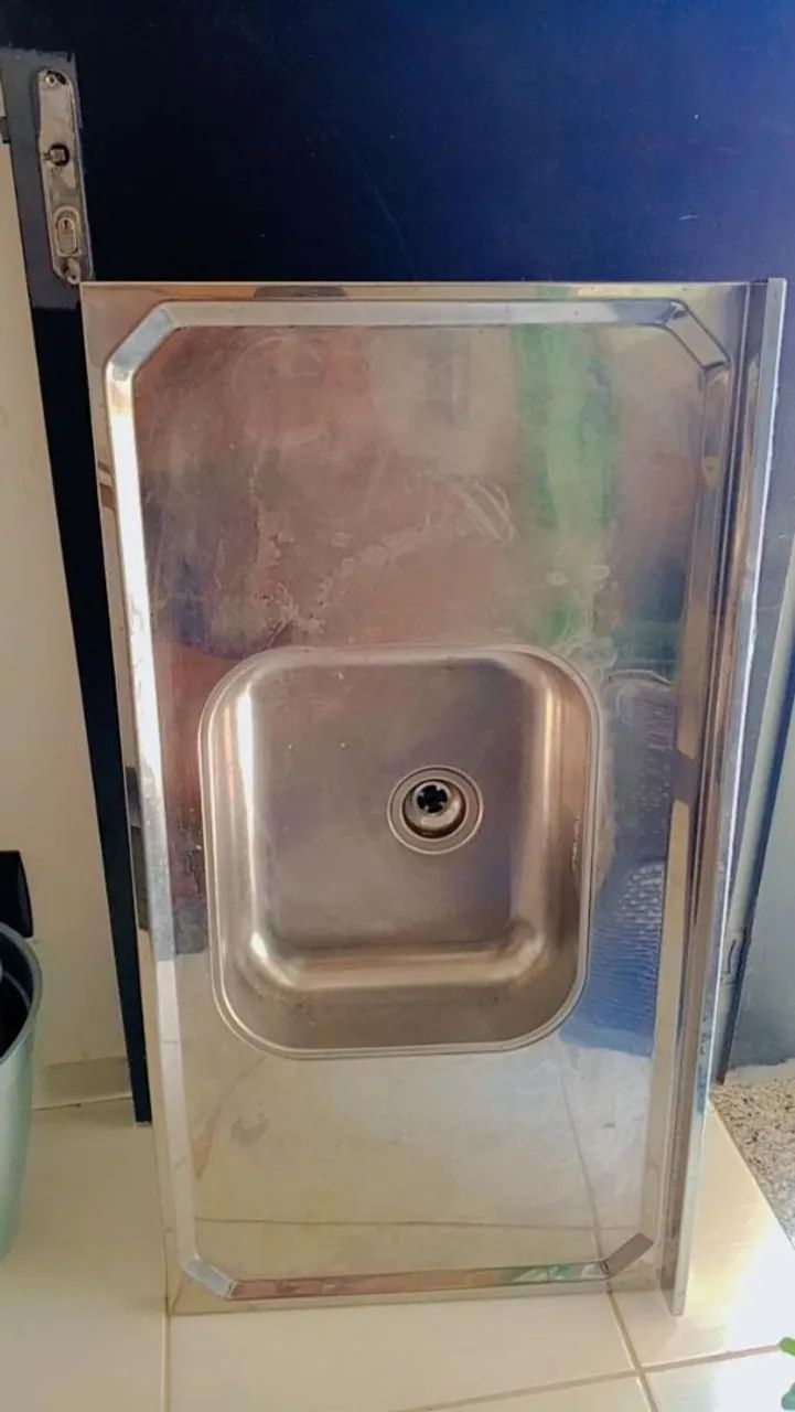 Pia de cozinha em inox