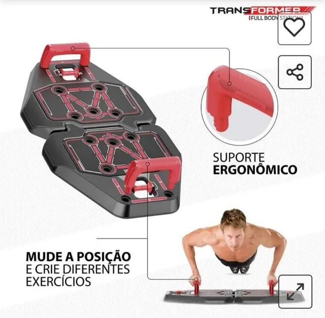 Plataforma de Exercícios GENIS Transformer Full Body Station- Musculação em casa + de 200  - Foto 4