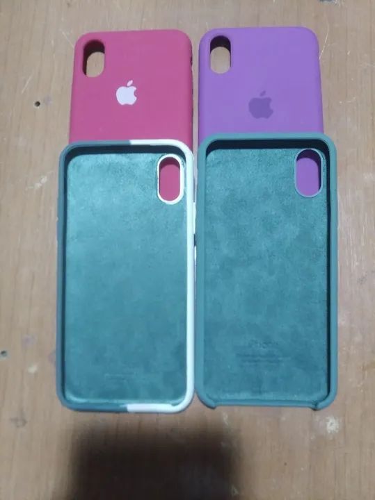 Kit 4 Capas de Silicone para iPhone XS - Novas - Foto 2