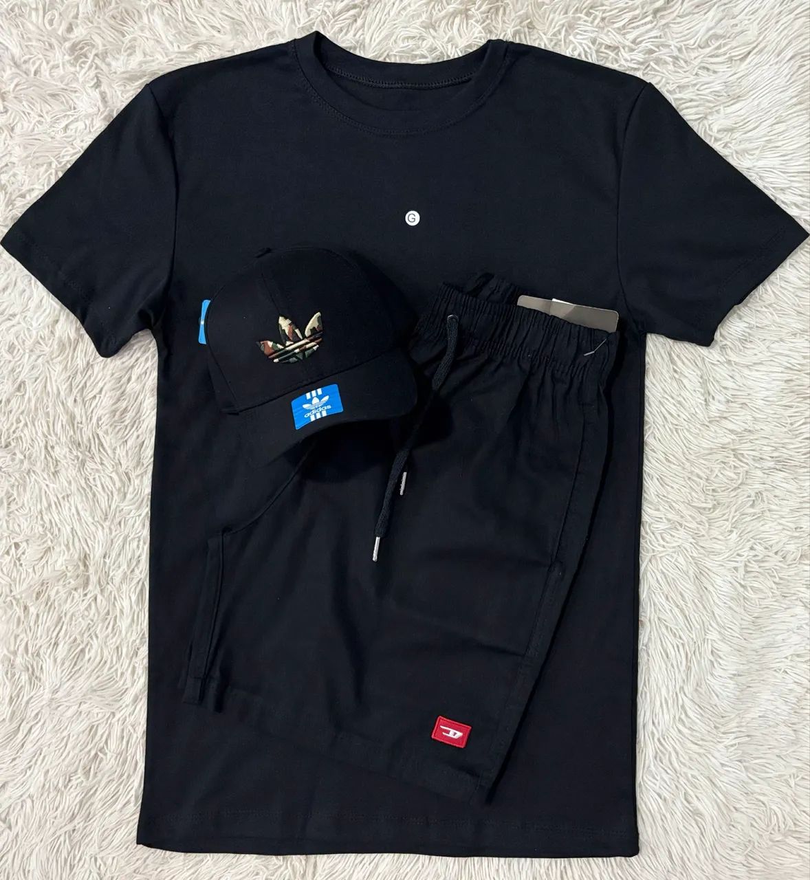 Kit G Boné Camisa e Bermuda G 