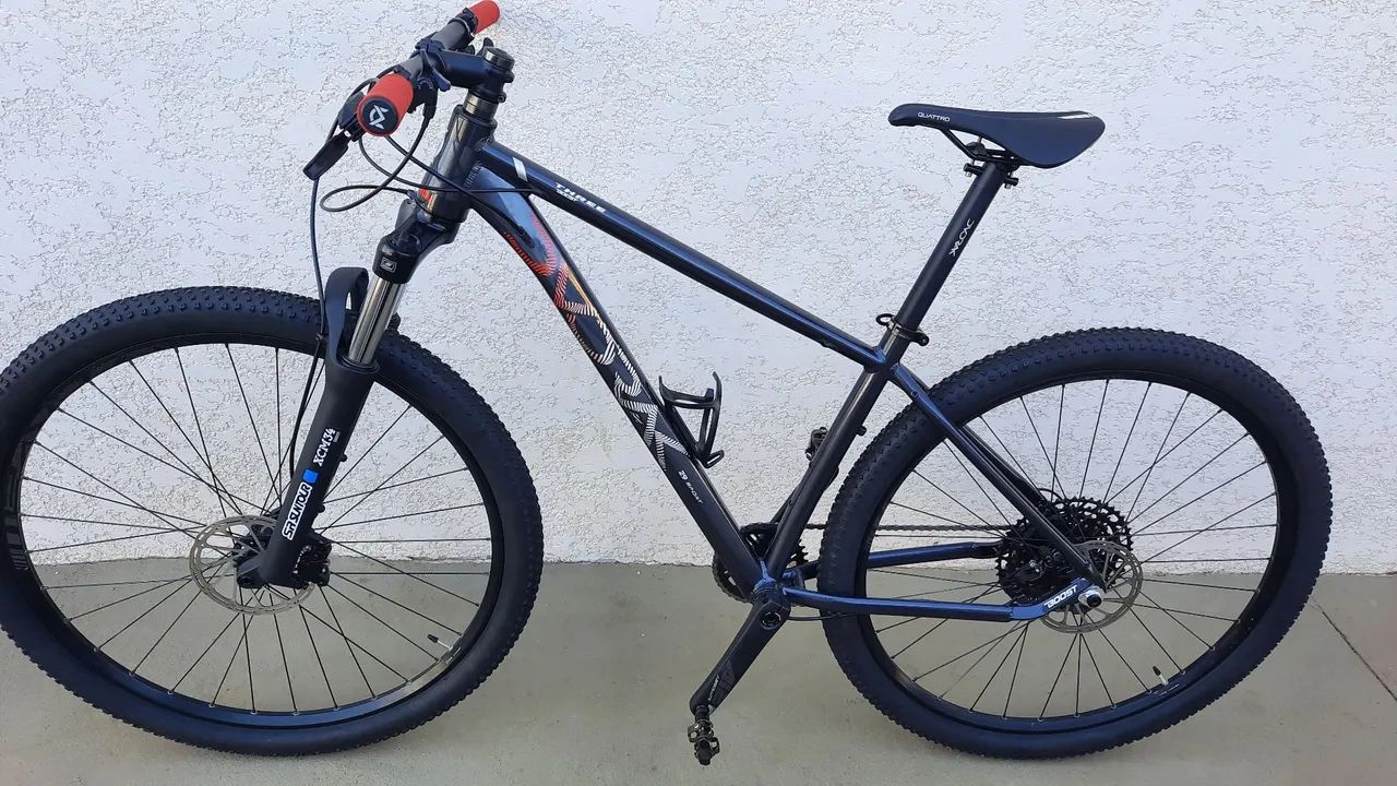 Bike aro 29 peças novas, boost Dvorak, Kit shimano SLX 12v, freio GT, top top - Foto 6