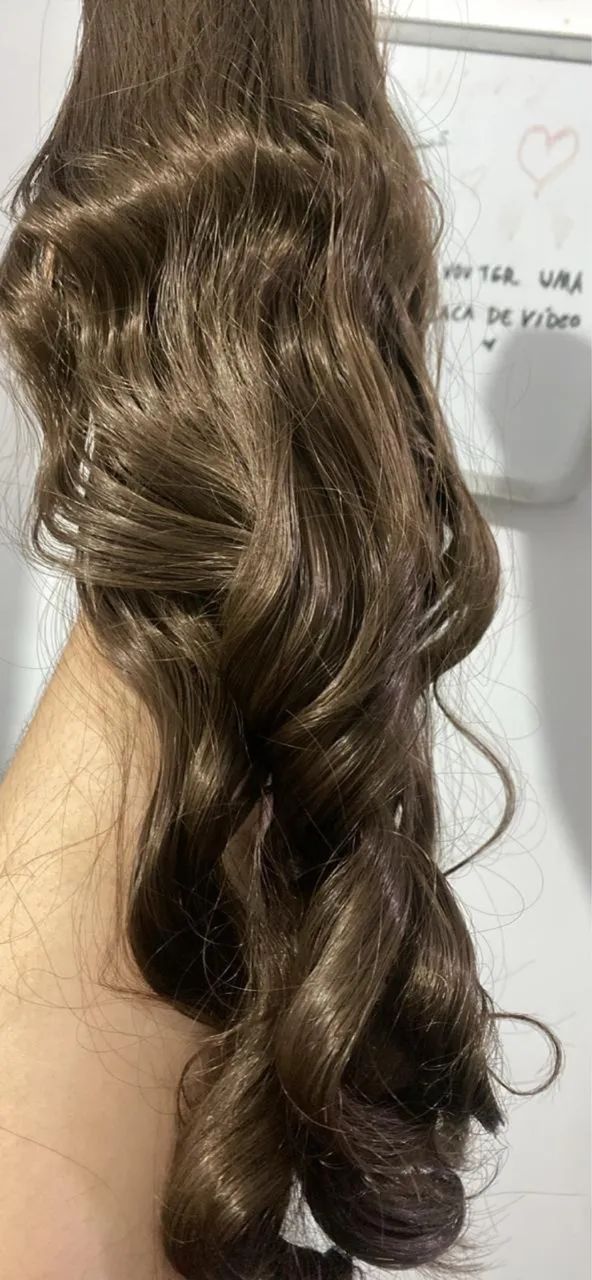 Aplique rabo de cavalo sintético  - Foto 2