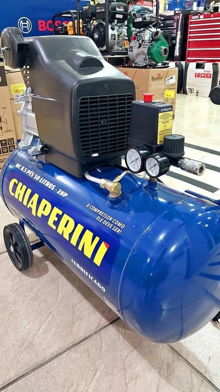 Compressor de Ar 50L Motor 2.0hp 120 psi - Chiaperini (Loja) - Foto 5