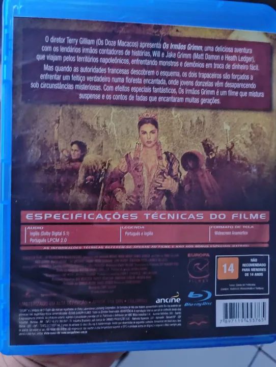 Os Irmãos Grimm - Blu-Ray (aceito olxpay) - Foto 2