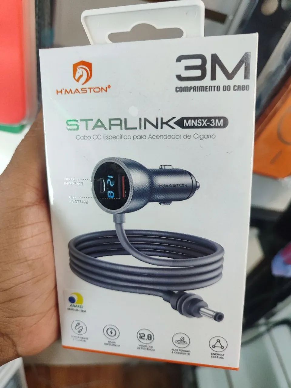 Cabo veicular para starlink 