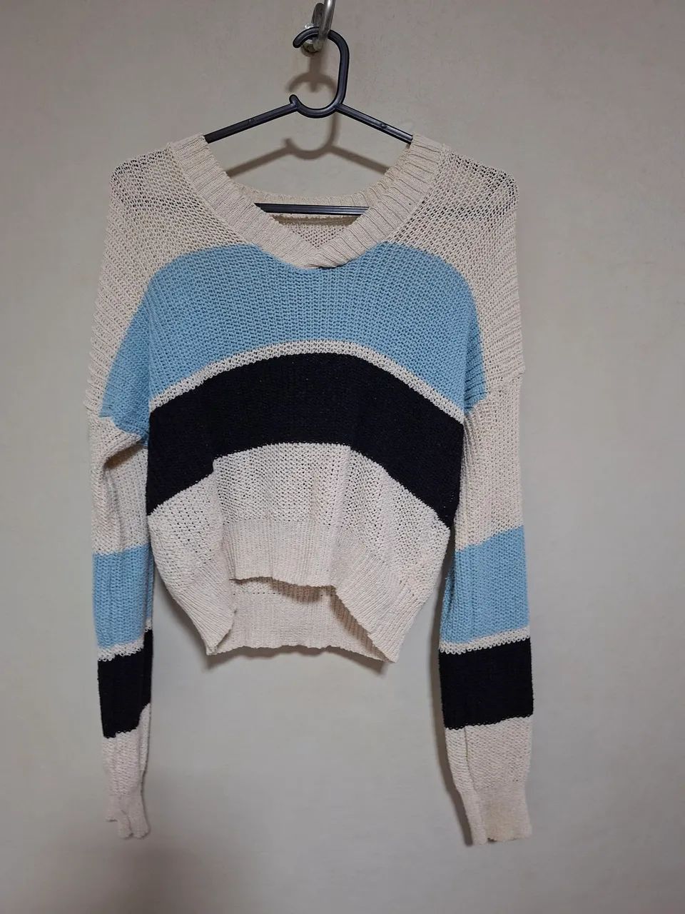 Blusa semi cropped P/M tricô - Foto 2