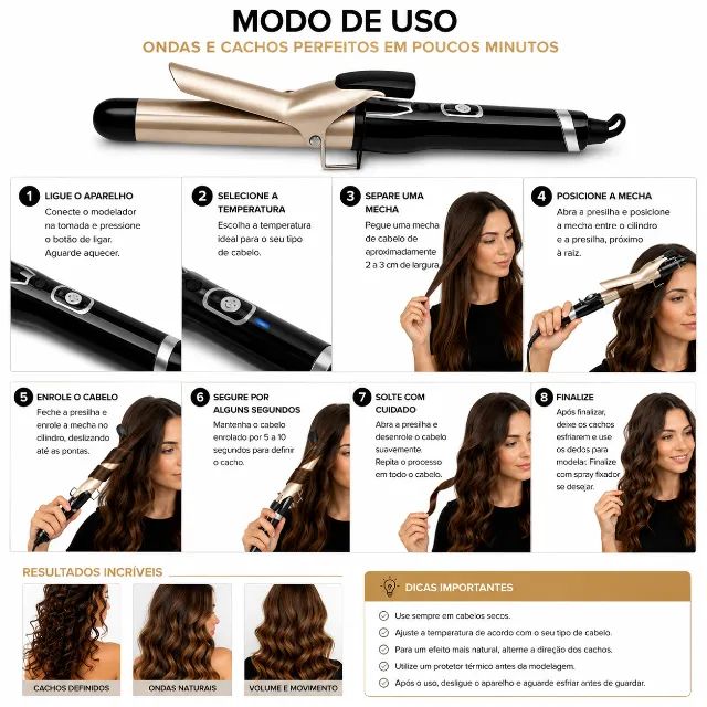Modelador de Cachos Profissional - Foto 5