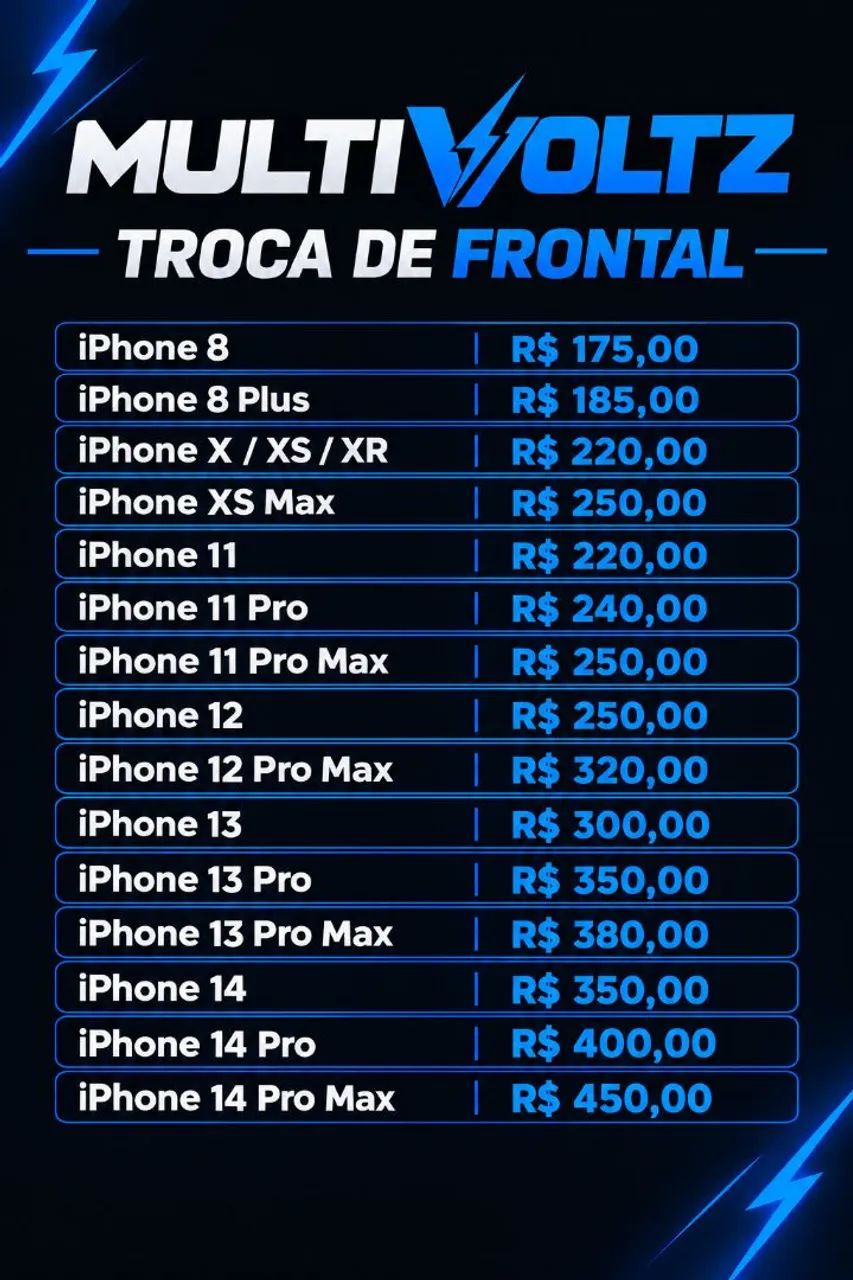 Troca de tela de iphone em qualquer lugar