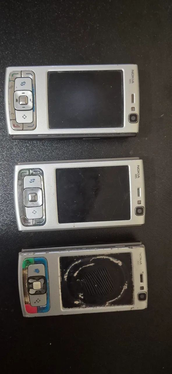 3 celulares Nokia N95 para peças