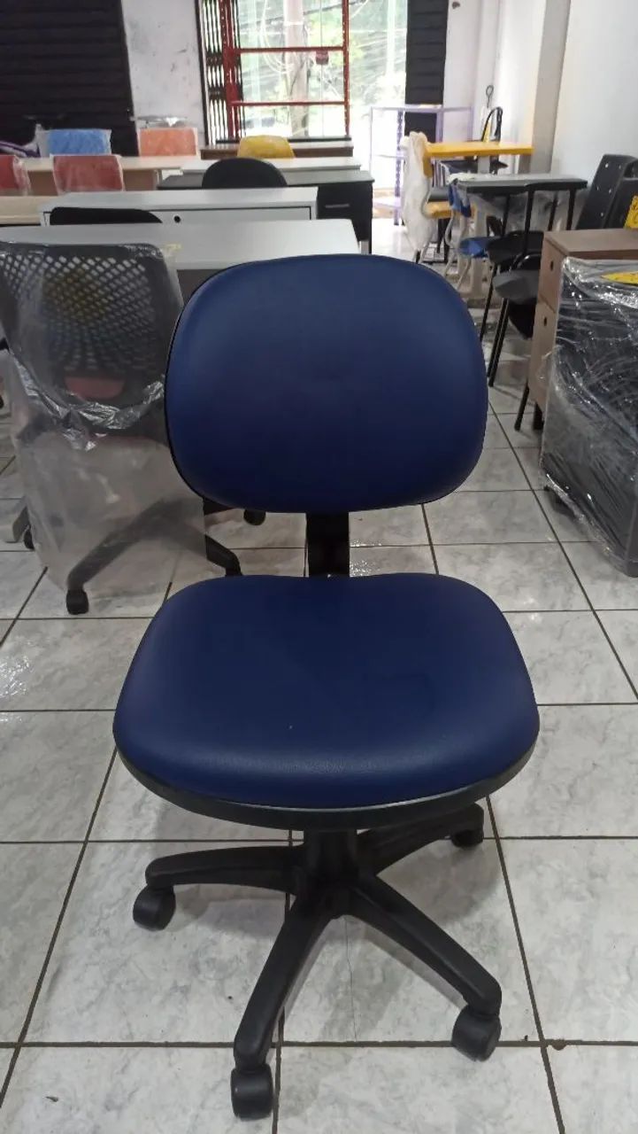 Cadeira executiva azul 