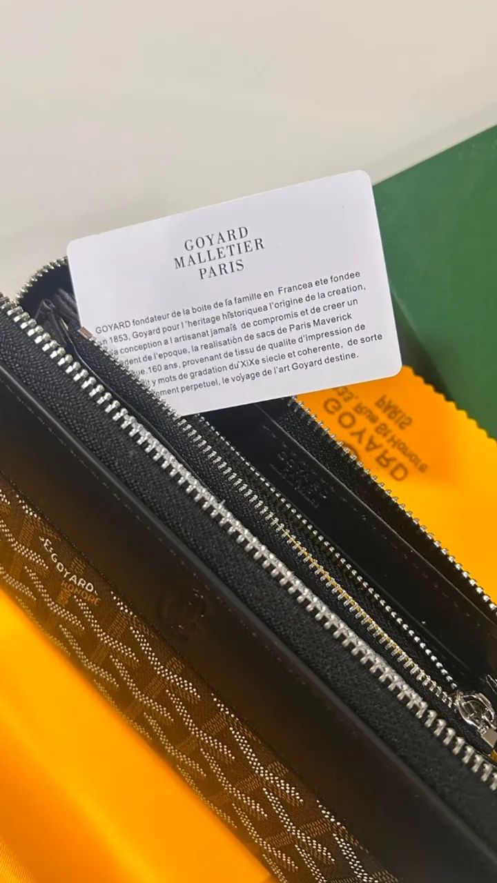 CARTEIRA GOYARD BLACK MATIGNON COURO  - Foto 4