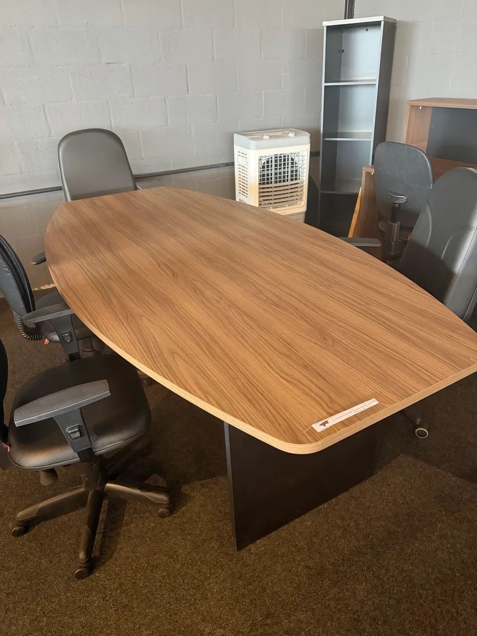 Mesa de reunião semi oval 2,00x1,00 Nova  - Foto 2