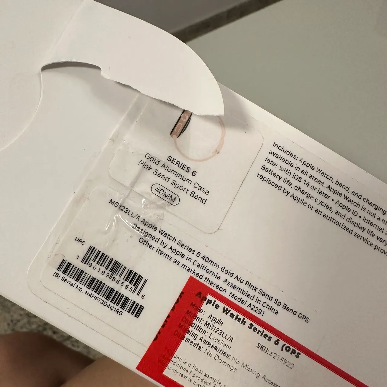 Apple watch rose série 6 40 mm 