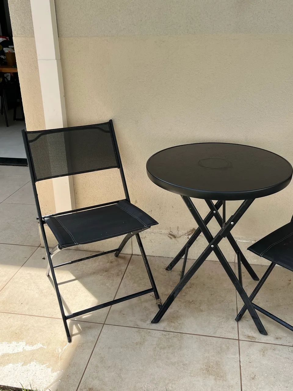 Mesa dobrável preta - Foto 3