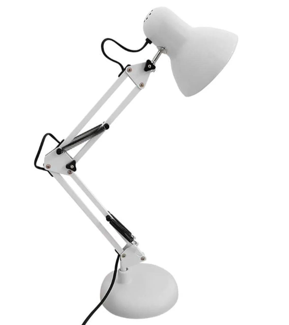 luminária de mesa articulada 