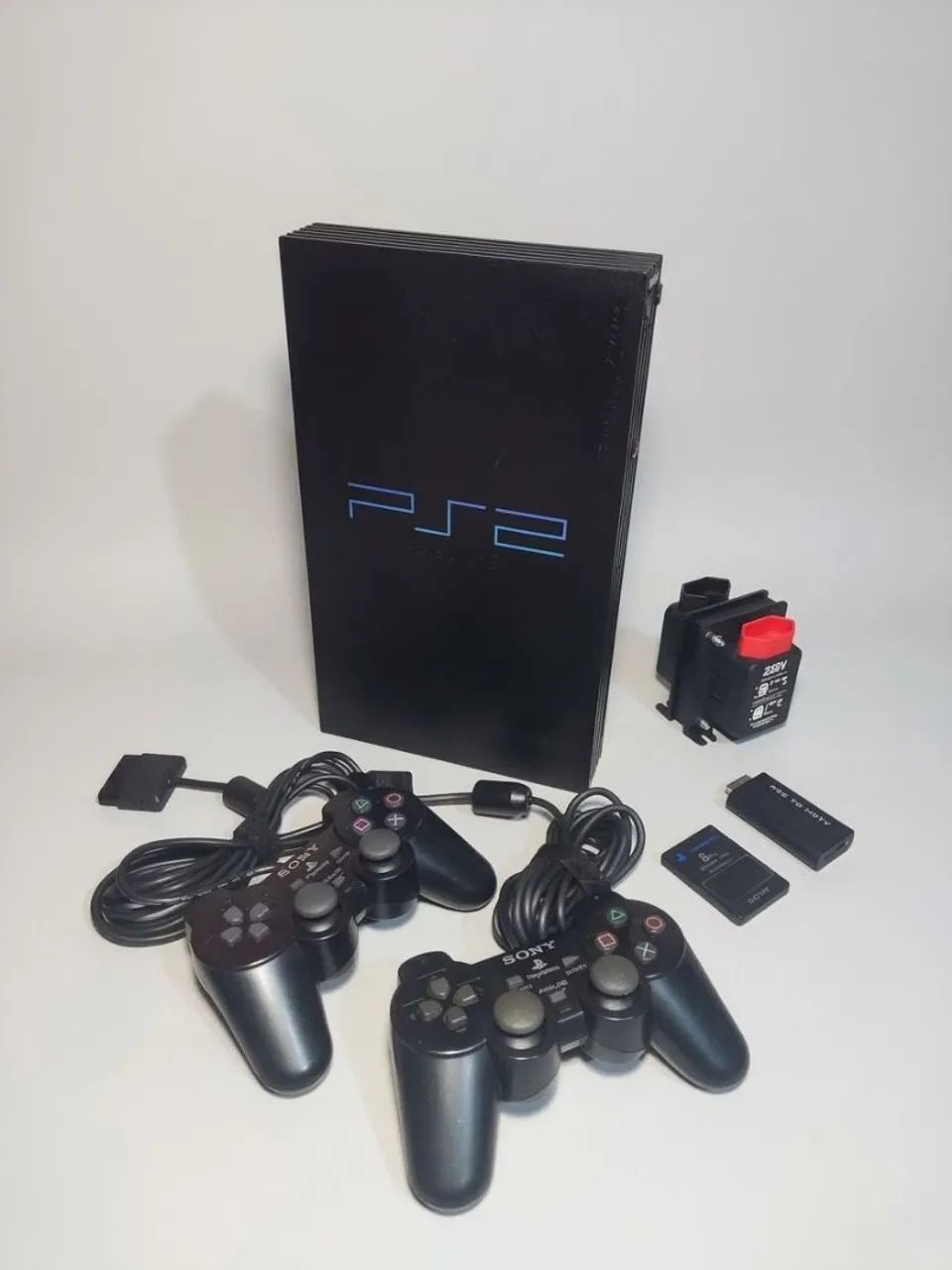 PS2 + 2 CONTROLES E ACESSÓRIOS 