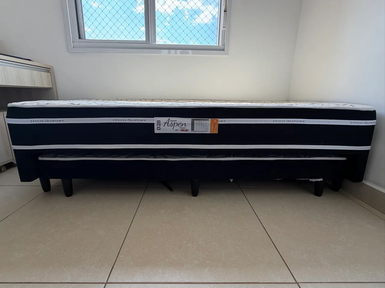Cama Box Conjugada Solteiro Aspen D28 Ortopédica - Hellen Colchões - Foto 2