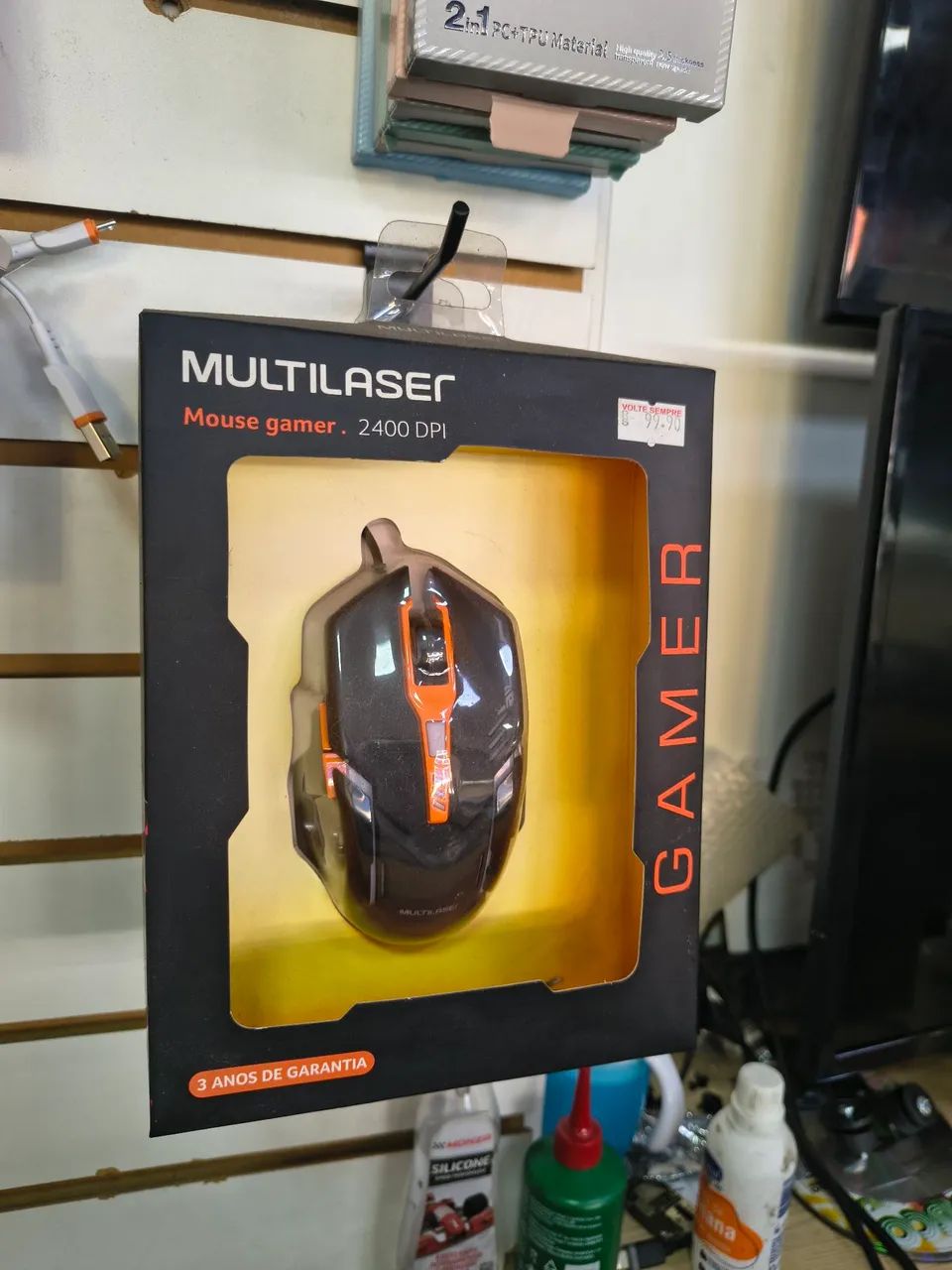 Mouse Gamer Multilaser 2400DPI - Foto 5