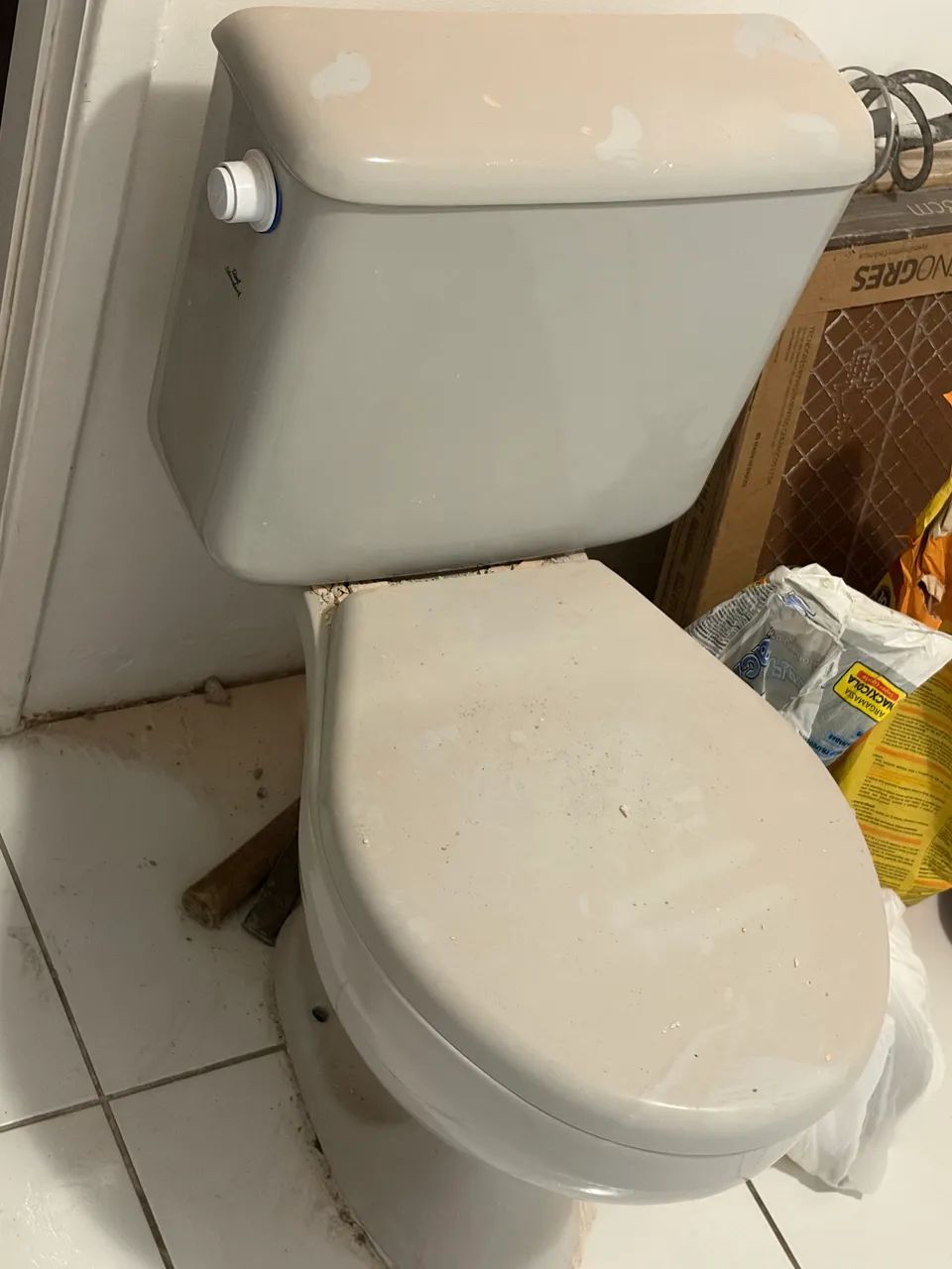 2 Vasos sanitário acoplado cinza!