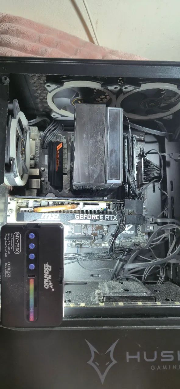 Vendo placa-mãe Aorus elite B450M + processador ryzen 5 2600 - Foto 3
