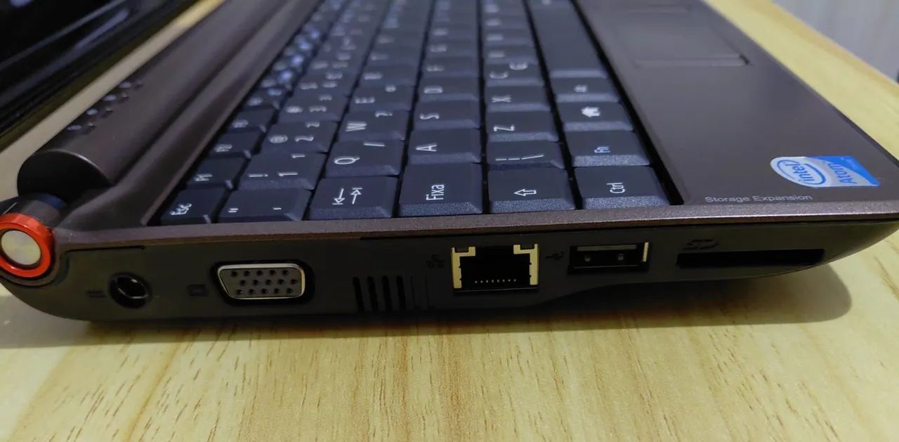 RARIDADE Netbook Acer Aspire One modelo ZG5 compacto, cor marrom FUNCIONAMENTO PERFEITO! - Foto 3