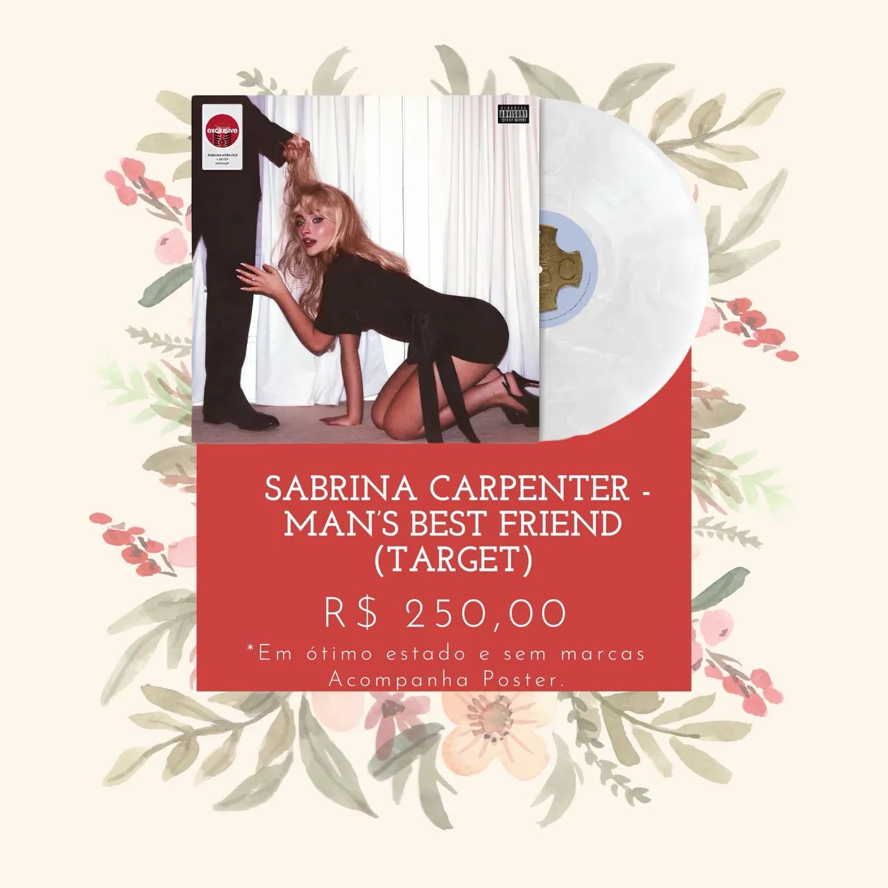 VINIL SABRINA CARPENTER - MAN'S BEST FRIEND (TARGET)
